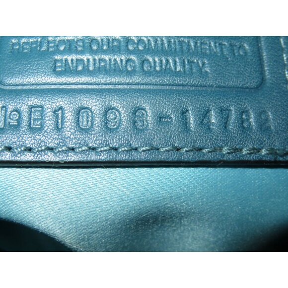 Coach 2010 Kristen Double Zip Leather Satchel in Teal Double Handle & Long strap - Picture 8 of 10